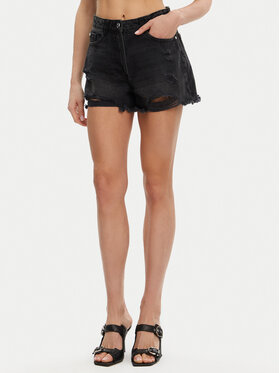 Silvian Heach Silvian Heach Teksapüksid GPP25123SH Must Regular Fit