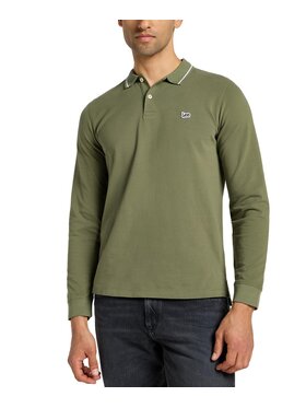 Lee Lee Polo 112355667 Zielony Regular Fit