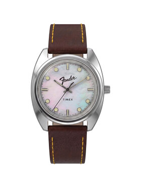 Timex Timex Zegarek TW6A14700 Brązowy