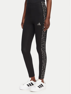 adidas adidas Leggings Seasonal Essentials Print 3-Stripes KS7984 Fekete Slim Fit