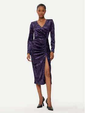Rinascimento Rinascimento Sukienka koktajlowa CFC0121946003 Fioletowy Regular Fit