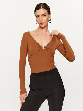 Pinko Pinko Džemperis Graffa 101846 A15S Brūns Regular Fit