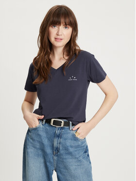 Cross Jeans Cross Jeans T-Shirt 56094-001 Granatowy Regular Fit