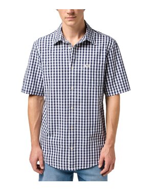 Wrangler Wrangler Koszula 112350566 Granatowy Regular Fit
