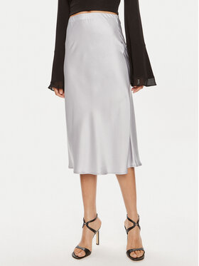 ViCOLO ViCOLO Midi sukně TB0340 Šedá Regular Fit