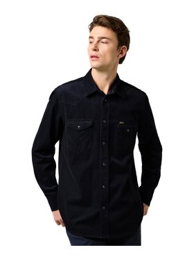 Wrangler Wrangler Koszula 112371429 Czarny Regular Fit