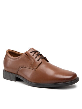 Clarks Clarks Półbuty Tilden Plain 261300977 Brązowy