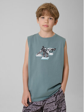 4F 4F Tank top PLAY SEASON Τυρκουάζ Regular Fit