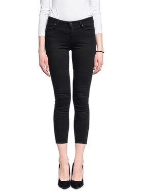 Lee Lee Jeansy SCARLETT CROPPED Czarny Skinny Fit