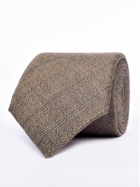 ELSNER ELSNER Krawat WEŁNA A1196 Beżowy