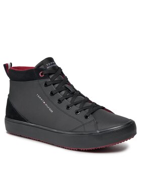 Tommy Hilfiger Tommy Hilfiger Αθλητικά Th Hi Vulc Cleat Lth Mix FM0FM04883 Μαύρο