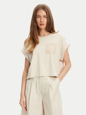 United Colors Of Benetton United Colors Of Benetton T-shirt 3IFVD10AF Beige Boxy Fit