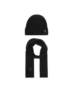 Polo Ralph Lauren Набір Шарф і Шапка 455981430003 Чорний