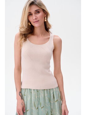 blue shadow blue shadow Top Taylor Beżowy Regular Fit