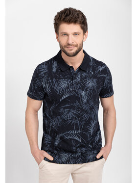 Volcano Volcano Polo O-RAW Granatowy Regular Fit
