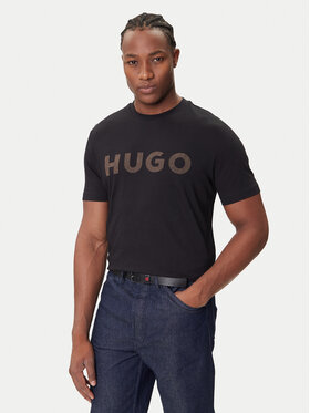 HUGO HUGO T-särk Dulivio 50542737 Must Regular Fit