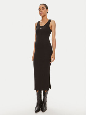 HUGO Hugo Ikdienas kleita Nalimera 50514521 Melns Slim Fit