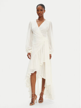 Guess Guess Rochie de seară 5GGK53 7317A Écru Regular Fit