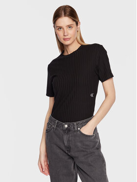 Calvin Klein Jeans Calvin Klein Jeans Bluzka J20J220774 Czarny Regular Fit
