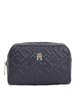 Tommy Hilfiger Tommy Hilfiger Kozmetični kovček Iconic Tommy Washbag Mono AW0AW15269 Mornarsko modra