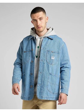 Lee Lee Kurtka jeansowa LOOSE LOCO Niebieski Regular Fit
