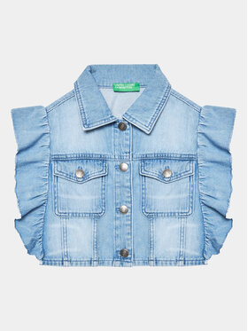 United Colors Of Benetton United Colors Of Benetton Vestă 25HHCJ00D Albastru Regular Fit