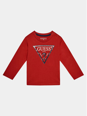 Guess Guess Bluse N84I24 K8HM0 Rot Regular Fit