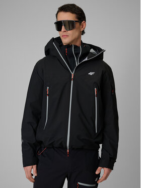 4F 4F Kurtka outdoor TREKKING Czarny Regular Fit