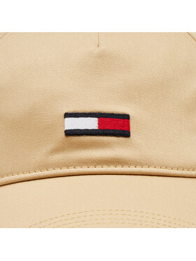 Tommy Jeans Kapa S šiltom Tjm Elongated Flag 5 Panel Cap AM0AM11692 Bež