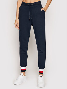 Tommy Hilfiger Tommy Hilfiger Teplákové nohavice Heritage WW0WW24970 Tmavomodrá Regular Fit