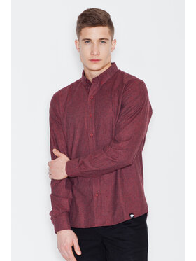Visent Visent Košeľa V010 Bordová Regular Fit