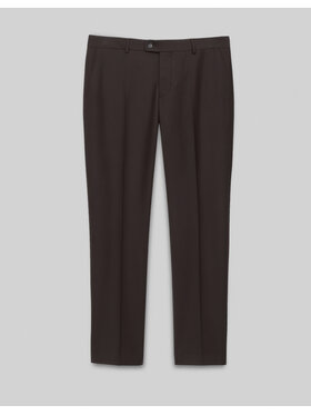 Borgio Borgio Spodnie garniturowe gualdo 02 Brązowy Slim Fit