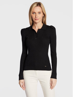 Fracomina Fracomina Пуловер FR22WT7024K459Q7 Черен Slim Fit