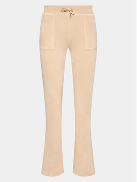 Juicy Couture Juicy Couture Spodnie dresowe JCAP180 Beżowy Regular Fit