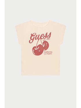 Guess Guess Тишърт J5GI00 K6YW4 Розов Regular Fit