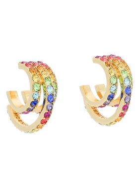 Kurt Geiger Kurt Geiger Naušnice Rainbow Triple Hoops 8843069429 Zlatá