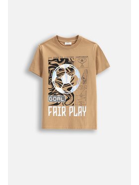 Coccodrillo Coccodrillo T-Shirt WC5143202MBJ-002 Beżowy Regular Fit