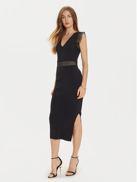 Morgan Morgan Úpletové šaty 242-RMYA Černá Slim Fit