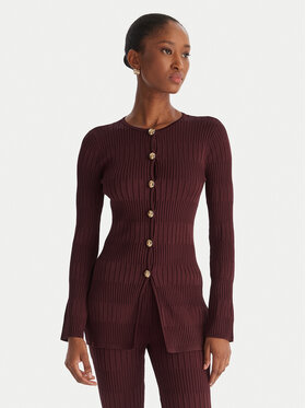 Marciano Guess Marciano Guess Hlače iz tkanine 5YGB295881Z Bordo rdeča Regular Fit