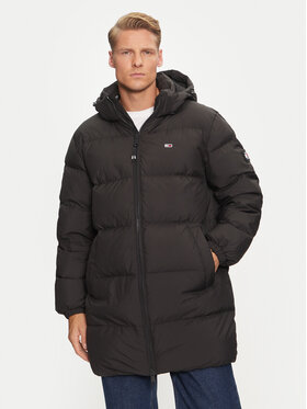 Tommy Jeans Tommy Jeans Pehelykabát Essential DM0DM20466 Fekete Regular Fit