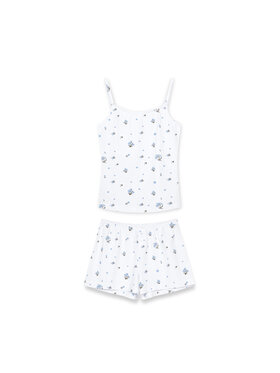 White pocket White pocket Piżama na ramiączkach Biały Regular Fit