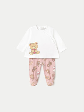 Mayoral Mayoral Set de bluză și pantaloni cu botoșei 1588 Roz Regular Fit