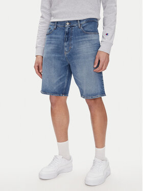 Tommy Jeans Tommy Jeans Džínsové šortky Isaac DM0DM20952 Modrá Relaxed Fit