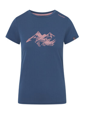Viking Viking T-Shirt Lenta Bamboo Light Lady Granatowy Regular Fit