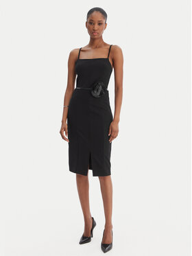 Guess Guess Cocktail obleka W6RK0G KC9O0 Écru Regular Fit