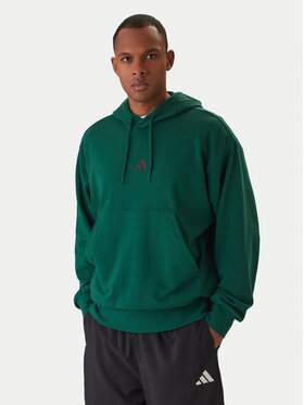 adidas adidas Mikina Essentials Feel Cozy JE3841 Zelená Regular Fit