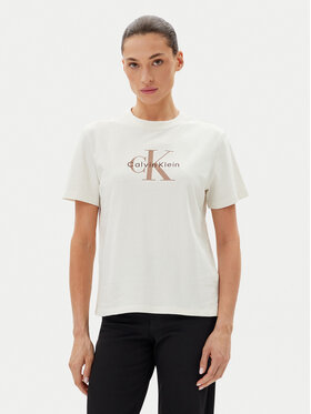 Calvin Klein Jeans Calvin Klein Jeans Póló LV047B865G Fehér Relaxed Fit