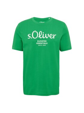 s.Oliver s.Oliver T-Shirt 28252 Zielony Comfort Fit