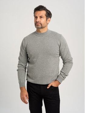 Willsoor Willsoor Sweter 71414 Szary Regular Fit