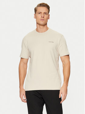 Calvin Klein Calvin Klein Tricou Micro Logo Interlock T-Shirt K10K109894 Bej Regular Fit